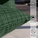Kevin Textile Pack of 2 Decorative Outdoor Waterproof Pillow Covers Garden Cushion Sham Throw Pillowcase Shell for Patio Tent Couch 12x20 Inch Army Green