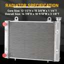 Aluminum Radiator for 2010-2014 2011 2012 Polaris Ranger 800 900 400 500 EFI 4x4 6x6#1240528