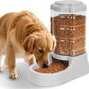 Kenond 9.5L Gravity Large Dog Feeder, Automatic Dog Food Dispenser, Suitable for Indoor/Outdoor