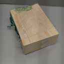 Wooden Box with Hinged Lid - 8x6x3 Inch Natural Gift Box for Craft DIY Jewelry Boxes - Small Reusable Storage for Home Decor Art Supplies