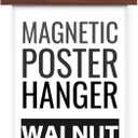 Magnetic Poster Hanger Frame for 20x30 20x28 20x20 Movie Music Posters Wall Art,Walnut Wood Picture Frames for Canvas Diamond Map Decor, Living Room Calendar Banner Tapestry Photo Hanging Stand