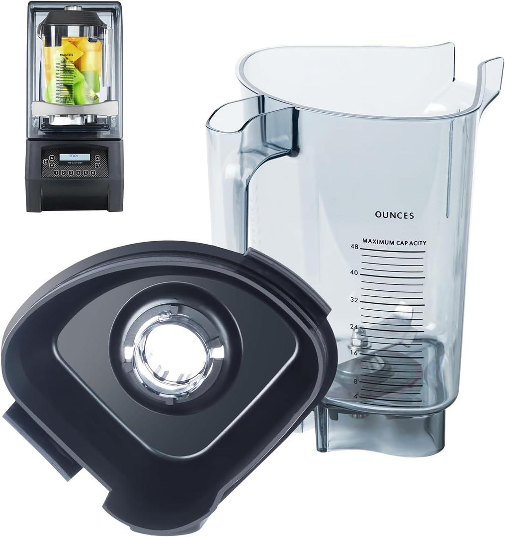 48oz Blender Pitcher Replacement for Vitamix Fits Quiet One VM0100A 15978 16016 36019 VM0145 Commercial Bar Boss Advance Drink Machine Touch & Go Blender Container Cup Jar Jug Parts