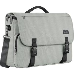 MATEIN School Bag, Bookbag for Teen, College Student Gifts, Mens Briefcase 15.6 inch Laptop Messenger Bag for men, Large Crossbody Satchel Computer Work Office Case with Shoulder Strap, Grey