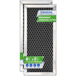 Microwave Filter Replacement 8.67" x 3.95" for JX81H WB02X10956 GE Microwave Charcoal Filter - Fits Samsung Carbon Filter - Freshens and Filters Kitchen Air in Over-the-Range Oven Stove Fan (2-Pack)