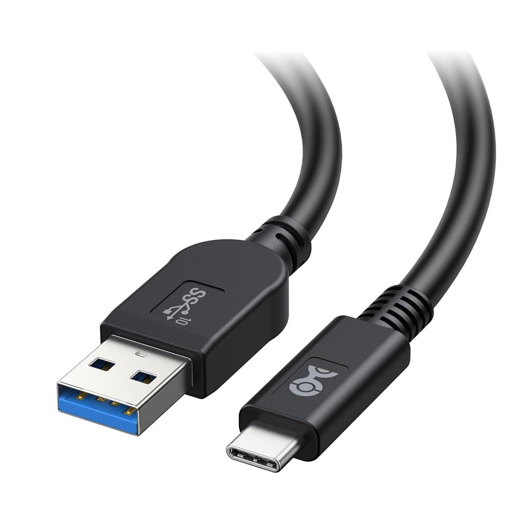 Cable Matters [USB-IF Certified] 10Gbps Gen 2 USBA to USB C Cable - 3.3 ft, USBC to USBA Cable, Black, Compatible with iPhone 16/15 Pro Max/Plus