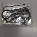 8 Pieces Side Combs, Metal Fork Clip Pins for Buns, 4 Prong Updo U-Shape Sticks for Women Hair Styling Tool Accessories (Black)