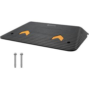 VEVOR 3.5" Rise Threshold Ramp Doorway, Recycled Rubber Power Wheelchair Ramp 3 Feet Long, 33069Lbs Load Capacity, Non-Slip Surface Rubber Solid Threshold Ramp for Wheelchair and Scooter