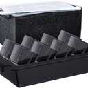 TINANA Upgrade 2 Inch Clear Ice Cube Tray Make 8 Large Square Crystal Clear Ice Cube Maker for Cocktail, Whiskey & Bourbon Drinks, Gifts for Men