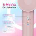 Ionic Hair Dryer, 110000 RPM High-Speed BLDC Motor, Fast Drying Blow Dryer with Negative Ion Technology, 8 Heat & Speed Modes for Curly Thick & Fine Hair, Low Noise Lightweight, Baby Pink