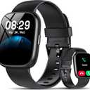 Smart Watch with Alexa Built-in, 1.83" HD Fitness Tracker for Men Women, Bluetooth Calls/Notifications, IP68 Waterproof, 120+ Sports Modes, 24/7 Heart Rate and Sleep Tracking for IOS Android (Black)