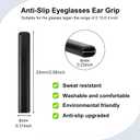 20 Pairs Anti-Slip Silicone Glasses Ear Cushions, Silicone Ear Grip Sleeve Retainer for Eyeglasses