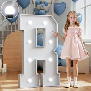 Marquee Letters 3 Feet Tall Large Light Up Letters Decorations Wedding Engagement Proposal White Party Decorations Marry Me Mr and Mrs Sign Big Cardboard Backdrop R