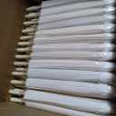 MBJZSL White Paper Umbrellas, 23.6 Inch Paper Parasol Umbrellas Chinese Japanese Style DIY Umbrellas Decorative Vintage Decor for Wedding Props, 45 Pcs