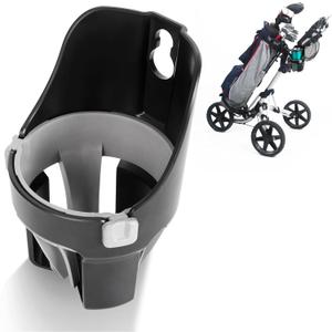 Golf Push Cart Cup Holder Compatible with Clicgear, Sun Mountain, Bagboy and More. Golf Push Cart Accessories- Large Size