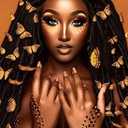 Reofrey DIY Diamond Art Painting Kits for Adults African Woman, Full Drill Round Rhinestone Diamond Art Painting Accessories, Cross Stitch Embroidery Canvas for Crafts Home Wall Decor, 30x40cm