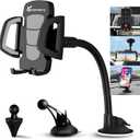 Vansky Car Phone Holder Mount, 3-in-1 Universal Cell Phone Holder Car Air Vent Holder Dashboard Mount Windshield Mount Fit for iPhone 16 15 14 13 Pro Max, Samsung S24 S23 LG Sony and More