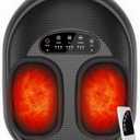 CARESKY Shiatsu Foot Massager Machine with Heat : Deep Kneading Foot Massage with Vibration & Compression for Plantar Fasciitis & Neuropathy Pain Relief, Deep Tissue Foot Massager
