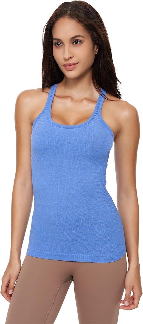 sphinx cat Yoga Racerback Tank Top for Women with Built in Bra,Women's Padded Sports Bra Fitness Workout Running Shirts L