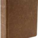 2Fold Mini 2 inch 3 Ring Binder 9.4" x 8.5" - Vintage PU Leather Small Three Ring Binder - Fits 5.5 x 8.5 Paper - Organizer, Wedding Planner, Recipe or Refillable 5.5 x 8.5