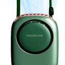 Portable Neck Fan, Mini Small Personal Handheld Fan USB Rechargeable 3 Speed for Girls Boys Woman Eyelash Travel Home Office Outdoor (Green)