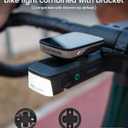RAVEMEN FR1000 Bike Lights for Night Riding, Bicycle Light & Mount Integrated Design, 30 Adjustable Bike Headlight, Auto On/Off, Compatible with Garmin/Wahoo/Bryton Bike Computer, Fit 31.8-35MM Bar