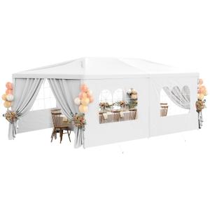 10x20FT White Party Tent Outdoor Canopy Tent Heavy Duty Waterproof Patio Gazebo Wedding Event Tents for Parties with 6 Removable Sidewalls Perfect for Birthday Holiday Graduation BBQ 10x20FT White Party Tent Outdoor Canopy Tent Heavy Duty Waterproof Patio Gazebo Wedding Event Tents for Parties with 6 Removable Sidewalls Perfect for Birthday Holiday Graduation BBQ