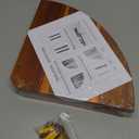 wyzqyam Floating Corner Shelve, 10 Inch Acacia Wood Corner Shelf Set of 2, Corner Shelf Wall Mounted for Living Room, Bedroom, Bathroom, Office, Kitchen (Acacia Wood)