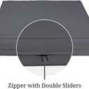 Covers & All Square Outdoor Cushion Covers for Patio Furniture Sets, Water, Tear & UV Resistant Polyester Cushion Slipcover with Zippers (Pack of 2) (28" L x 28" W x 4" Thick, Charcoal Gray)