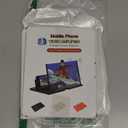 20" Screen Magnifier,3D HD Mobile Phone Magnifier Projector Screen for Movies, Videos, and Gaming,Foldable Phone Stand with Screen Amplifier,Supports All Smartphones (Black 20inch)