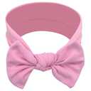 BABYGIZ Baby Girl Headbands-Infant,Toddler Cotton Handmade Hairbands with Bows Child Hair Accessories (Pink)