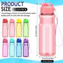 24 Pack Water Bottles for Kids School Bulk 18 oz Leakproof Reusable Sports Water Bottles Decorations End of The Year Gifts for Students from Teacher for Kids Graduation Classroom Prizes