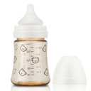 Grosmimi PPSU Baby Bottle, BPA Free (6oz Bear_White)
