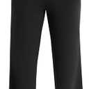 Maxbee Wide Leg Pants for Women Casual Work Pants Crossover High Waisted Yoga Pants with Pockets (Small, Black)