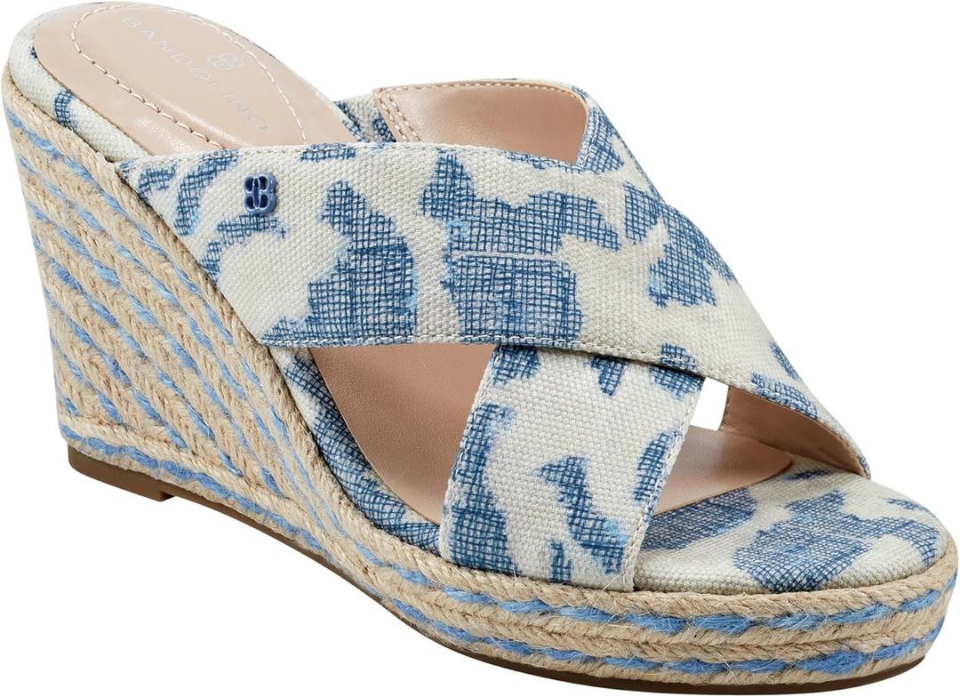 Bandolino Women's Kammie Espadrille Wedge Sandal (7, Marine Blue 450)
