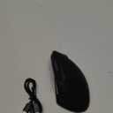 Ergonomic Wireless Rechargeable Mouse, Bluetooth+USB A+Type C(3 in 1) Connection, 5 Levels Up to 4800 DPI, 6 Silent Buttons, 2.4GHz Carpal Tunnel Vertical Mice, for Laptop, Desktop,MacBook-black