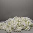 AVIVIHO 60pcs Hydrangea Artificial Flowers Bulk Ivory Full Fake Hydrangea Silk Flowers with Stems Ivory White Fake Flowers Heads for Wedding Party Home Centerpieces Arch Festival Decoration