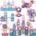 ASOK 129PCS Magnetic Building Blocks Kids Preschool STEM Educational Toys for Age 3+ 4 5 6 7 8 Boys Girls Gifts