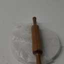 IBLAY Natural Stone Marble Round Cutting, Serving and Cheese Tray Board Marble Chakla and Wooden Belan for Home & Kitchen (10 Inches)