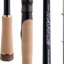 PURELURE Flight Dance Spinning Rod & Baitcaster Rod 7'4''-8'7'', TORAY 30T+40T Carbon Fiber Fishing Rods 2 Piece, Fuji Alconite/Fazlite Guides, Fuji Reel Seat, ML/M/MH/H Power, Shore Fishing for Bass,  Spin:【fd-s76mh】- Medium Heavy - Fast -2pcs