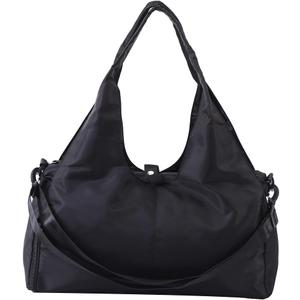 Large Gym Bag with Yoga Mat Buckle,Travel Duffle BagWaterproof Weekender Bag, Carry On Tote Bags for Women Black