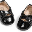 Miamooi Infant Baby Girls Wedding Dress Shoes Bow Ballet Princess Mary Jane Flats Toddler First Walkers Sneaker Newborn Crib Baptism Shoes, Size: 12-18 Months Toddler