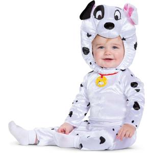 Disguise Dalmatian Costume for Toddlers, Officially Licensed 101 Dalmatians Costume Jumpsuit and Headpiece, Classic Toddler Size Small (2T)