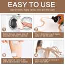 YHOVID 2 Pack Castor Oil Pack Wrap, for Knee Elbow Arm Thigh, Organic Cotton Castor Oil Compress Pads Kit Reusable with Adjustable Velcro Elastic Strap, Waterproof & Anti Oil Leak