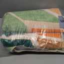 Modern Geometric Area Rug 6x9, Washable Area Rugs for Living Room,Non-Slip -Shedding Contemporary Rugs,Indoor Balcony Carpet for Bedroom Dining Green 6x9