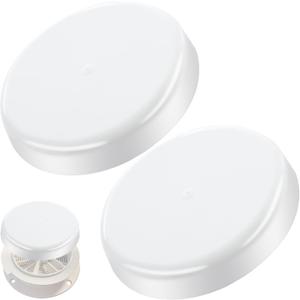 2 Pack RV Mushroom Vent Cap Compatible with Keystone Camper Trailer, RV Mushroom Roof Vent, Motorhome Water Guard for Vehicle Plumbing Ventilator Cap (Fan Base Not Included) (White)