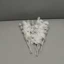 14PCS White Eucalyptus Artificial Faux Flowers for Decoration - Fake Silk Stems in Vase Christmas Holiday Winter Wedding Home Decor