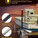 Partsam 1 Pair Boat Trailer Guides Kit, 50"/58" Adjustable Design Trailer Guide-on Galvanized Steel Poles with Tail Light for Ski Boat/Fishing Boat/Sailboat Trailer