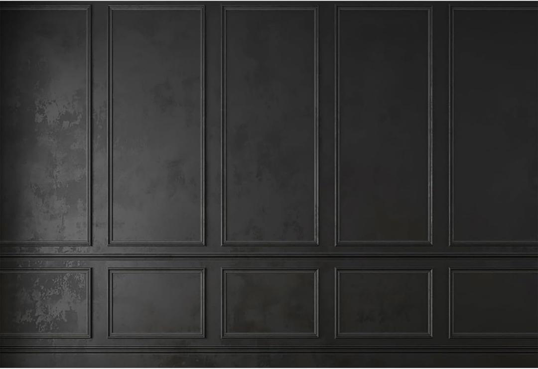 Baocicco 7x5ft Vintage Living Room Wall Backdrop for Photography Classic European Palace Black Wall Photography Background Birthday Party Wedding Graduation Events Photo Studio Video Background