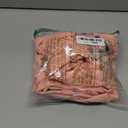 BTFBM Womens Casual Tops Dressy Summer Outfits 2025 Puff Short Sleeve Blouse Ruffle Neck Business Work Button Down Shirt, Coral, XL 