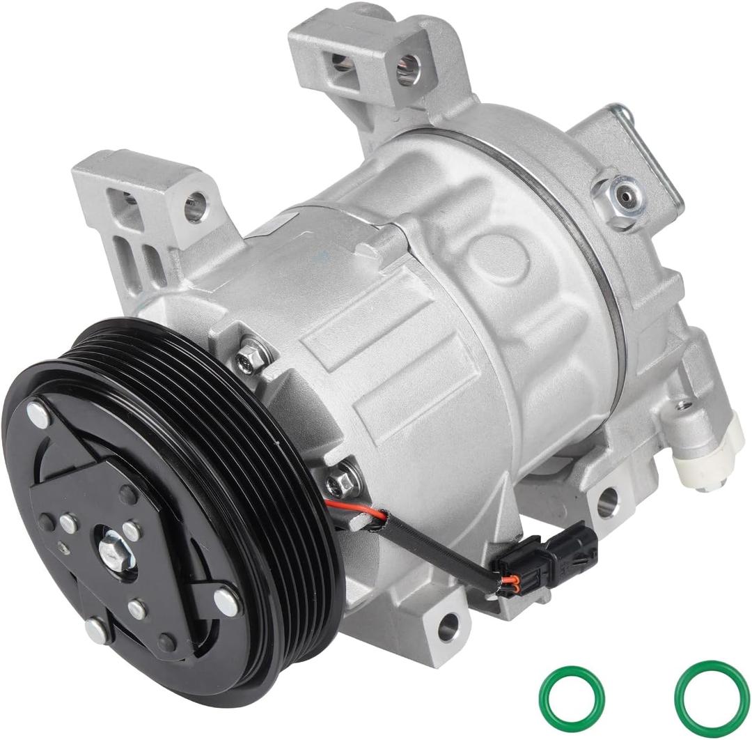Air Conditioner AC Compressor with A/C Clutch Fits for Nissan Altima 2.5 2.5L S SR Base Sense Advance 2013 2014 2015 2016 2017 2018 (Without SL and SV), Replaces CO 29074C, w/One Plug